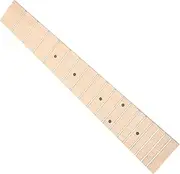 JOINPAYA Wooden Ukulele Fingerboard Replacement Maple Fretboard with Frets Durable Guitar Accessory for Acoustic and Ukulele Players for DIY Projects