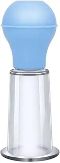 Bomba de mano femenina para pezones, clítoris, clítoris, sistema de mejora y ampliación fácil de usar (azul individual)