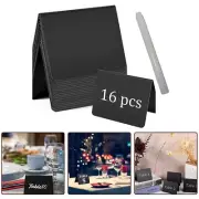 16PCS Mini Chalkboard Signs Small Chalk Board Menu Blackboard Table Display