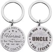 Uncle Christmas Birthday Gifts for Men Birthday Gifts for Uncle from Nephew Niece Uncle Keychain Gifts for Men Uncle Retirement gifts for men The Man The Myth The Legend Keychains for Uncle