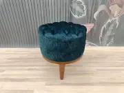 Ottoman stool, Quilted stool, Button stool, Stool for entry, Tripod stool,