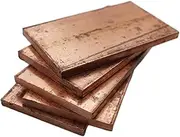 ABAGFKFNV 4pcs T2 Solid Copper Block Thick Flat Bar Tool Parts(10x35x100mm 1pc)