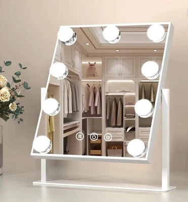 HD Vanity Mirror For Make Up/Personal Use 3 Lighting Choices 360 Degree