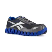 Reebok Work Men's Zig Pulse Composite Toe Work Athletic Work Shoe Grey/Blue - RB