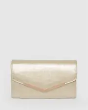 Kiah Arrow Gold Clutch Bag