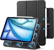 [ESR] for iPad Air 11 Inch Case M3/M2, iPad Air 7th/6th/5th/4th Gen (2025/2024/2022/2020), Powerful Magnetic Attachment, Slim Trifold Stand, Supports Pencil Pro&Pencil(USB-C), Durable Protection, Black