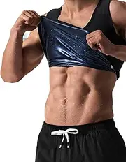 LELTLIMH Sauna Shirt Sweat Suit Waist Trainer for Men Vest Workout Gym Clothes Compression Shapewear Excersize Tank Top