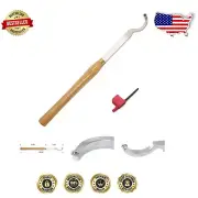 Lightweight 19.68-Inch Swan Neck Wood Turning Tool - Comfortable Woodworking Aid