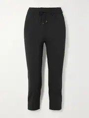 [lululemon] lululemon - Cropped High-rise Stretch Track Pants - Black - US4 US 4 Black