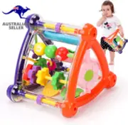 Baby Toys 6 to 12 Months,Busy Learners Activity Cube,8-In-1 Montessori Toys Gift