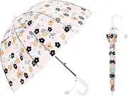 [ThreeH] Kids Flower Umbrella for Boys and Girls Auto Opened with Easy Grip Handle and Identify Tag