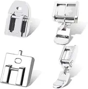 Kalevel 4pcs Zipper Foot Sewing Machine Presser Foot Set Invisible Snap on Narrow Zipper Foot Fits for Singer, Brother, Janome, Babylock, Elna, Euro-Pro, Simplicity, White, Kenmore, Juki, New Home