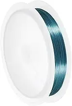 uxcell 26 Gauge Copper Wire for Jewelry Making Tarnish Resistant Beading Wire for Jewelry Making Crafts Supplies, Light Blue,88FT