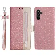 For Samsung Galaxy A25 5G (Global) (161.0 x 76.5 x 8.3mm) Leather Phone Case Zipper Wallet
