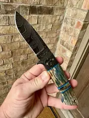 New Medina Camp Knives Jack Nabors EDC Fixed Blade Knife Carbon Fiber Handle