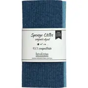 RetroKitchen 100% Compostable Sponge Cloth Organic Dyed Marine 2pk