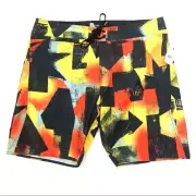 NWT Volcom Ex Zess Swim Color Block BoardShort Size 38
