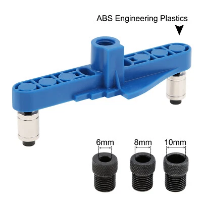 Straight Hole Punch Positioner Dowel Jig Kit Woodworking Tools for Drilling Mark