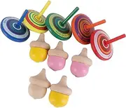 Yardwe 10pcs for Tops Educational Tops Tops Wooden