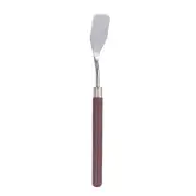 Stainless Steel Wood Handle Flat Head Pallet Knife Lacquered for Painting