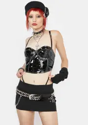 [Jagger & Stone] Eva Patent Bustier Top