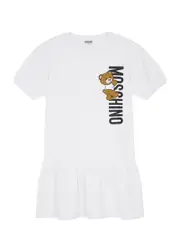 Moschino Kids Logo Stretch-cotton Dress (10-14 Years) - White - 12YR (12 Years) 12YR (12 years)
