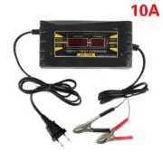 Full Automatic Smart 12V 10A Lead Acid/GEL Battery Charger w/ LCD Display