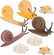 CIYODO Snail Cognitive Models 2 Sets of Realistic Snail Toys Science Education for Boys and Girls