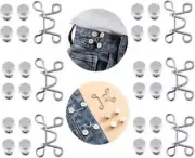 6 Sets Adjustable Waist Buckle Extender Set, Jean Button Pins Adjustable Waist