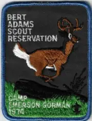 Bert Adams Scout Reservation Camp Emerson Gorman 1974 DBL Bdr. [MX-6905]
