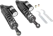 GZYF 13.5" 340mm Pair Universal Motorcycle Air Rear Shock Absorbers for Honda Suzuki Yamaha Kawasaki ATV Go Kart Quad Dirt Sport Bike,Black