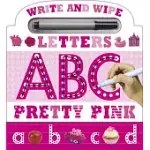 WRITE AND WIPE PINK ABC