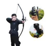 Bow Adult Bow and Arrow Shooting Fiberglass Bow with Adjustable