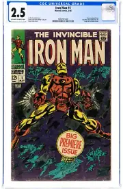 IRON MAN #1 CGC 2.5 (Marvel 1968) 1st series + origin! Tony Stark! New slab!