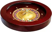 Roulette Sets Red Mahogany Turntable 18in Casino Grade Roulette Wheel with Double-Zero Layout Deluxe Roulette Games for at-Home Game Night Party Games