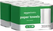 Amazon Basics 2-Ply Paper Towels, Flex-Sheets, 150 Sheets per Roll, 12 Rolls (2