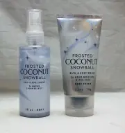 Bath & Body Works Frosted Coconut Snowball Body Cream & Shimmer Mist Travel Set