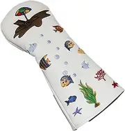 Golf Club Covers Golf Club Cover | Waterproof Headwear with Small Fish Patterns - Golf Supplies Flannel Liner, Identification Number, PU Outer Layer