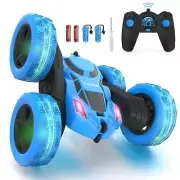 Hamdol Remote Control Car Double Sided 360°Rotating 4WD RC Cars with Headligh...