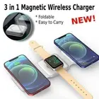3in1 15W Wireless Charger Foldable Mat Pad For Apple Watch Air pods iPhone 14Pro