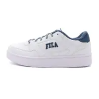 在飛比找蝦皮商城優惠-Fila Court Trend 白藍 皮革 復古 休閒鞋 