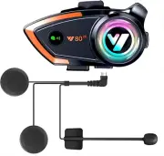 OBEST Motorcycle Helmet Headset, IPX6 Waterproof Motorbike Intercom with Qualcom