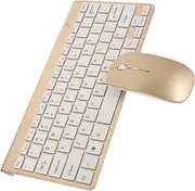 TEHAUX Modern Wireless Keyboard and Mouse Set 2.4ghz Small Quiet Led Battery Reminder Laptop Pc