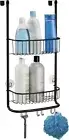iDesign Forma Shower Caddy - Sturdy Over-Door Organizer with Hooks, 12" x 6.5"