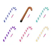 90cm Inflatable Christmas Candy Cane Balloons Outdoor Candy Canes Decor