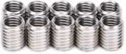 Thread Repair Sleeves, 10Pcs Stainless Steel Thread Inserts Thread Adapters Slee