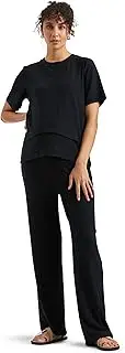 [Ripe] Maternity Mike Rib Nursing Top Black