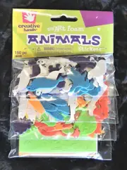 Aquatic Animal Foam Rubber Stickers Crocodile Frog Turtle Penguin Seal 150pc