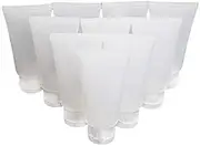 LASSUM 10 PCS Refillable Empty Plastic Squeeze Soft Tubes Bottle,Flip Cap Bottle Cosmetic Cream Lotion Shampoo Travel Containers (30ML)