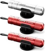 JUFO 3 packs Car Escape Tool with Seat Belt Cutter Quick Emergency Window Breaker Escape Safety Hammer (2Red+Silver)